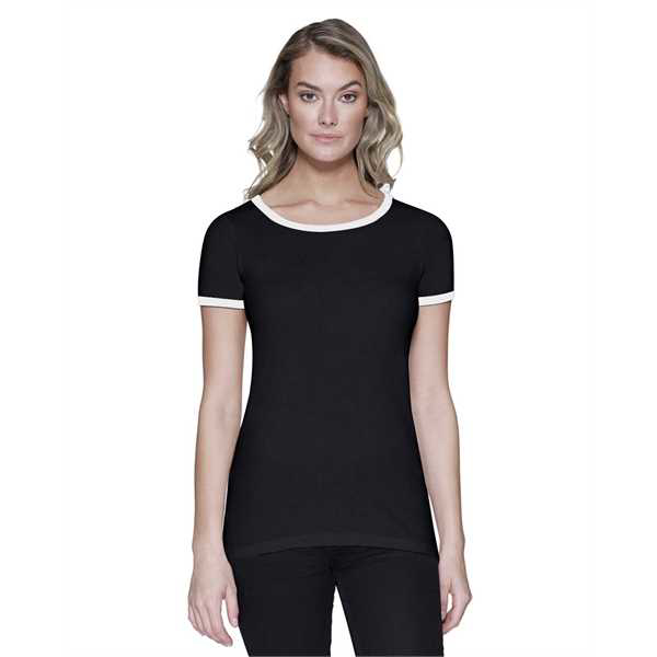 Picture of Ladies' CVC Ringer T-Shirt