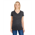 Picture of Ladies' Triblend Short-Sleeve V-Neck T-Shirt