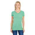 Picture of Ladies' Triblend Short-Sleeve V-Neck T-Shirt