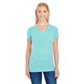 Picture of Ladies' Triblend Short-Sleeve V-Neck T-Shirt