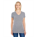 Picture of Ladies' Triblend Short-Sleeve V-Neck T-Shirt