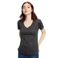 Picture of Ladies' Scalloped Hem Short-Sleeve Scoop Neck