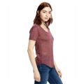 Picture of Ladies' Scalloped Hem Short-Sleeve Scoop Neck