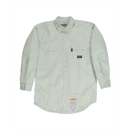 Picture of Men's Flame-Resistant Down Plaid Work Shirt