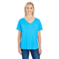Picture of Ladies' Triblend Fleck Short-Sleeve V-Neck T-Shirt