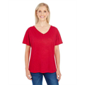 Picture of Ladies' Triblend Fleck Short-Sleeve V-Neck T-Shirt