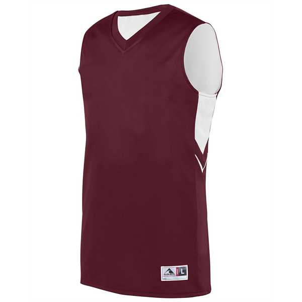 MAROON/ WHITE