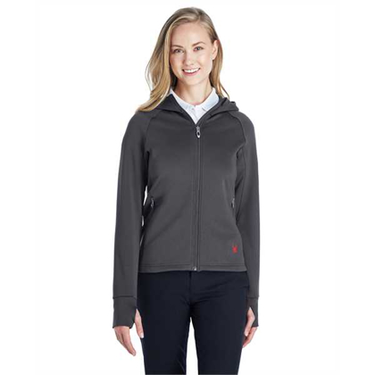 Picture of Ladies' Hayer Full-Zip Hooded Fleece Jacket