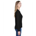 Picture of Ladies' Agility Performance Long-Sleeve Piqué Crewneck