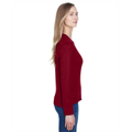 Picture of Ladies' Agility Performance Long-Sleeve Piqué Crewneck