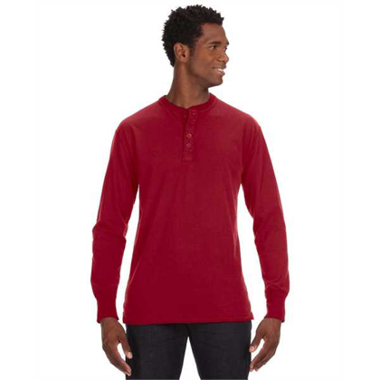 Picture of Men's Vintage Brushed Jersey Henley