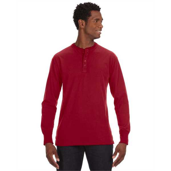 Picture of Men's Vintage Brushed Jersey Henley