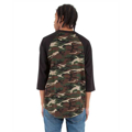 Picture of Adult 6 oz., 3/4-Sleeve Camo Raglan T-Shirt