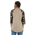 Picture of Adult 6 oz., 3/4-Sleeve Camo Raglan T-Shirt