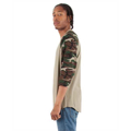 Picture of Adult 6 oz., 3/4-Sleeve Camo Raglan T-Shirt