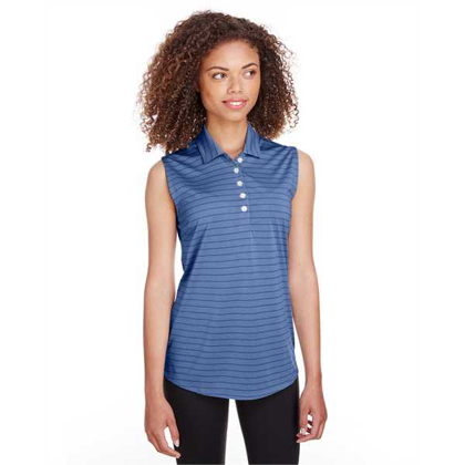 Picture of Ladies' Rotation Stripe Sleeveless Polo