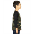 Picture of Youth 6 oz., 3/4-Sleeve Camo Raglan T-Shirt