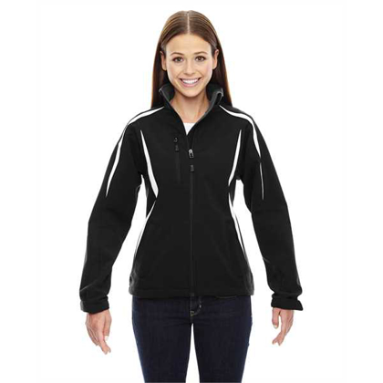 Picture of Ladies' Enzo Colorblocked Three-Layer Fleece Bonded Soft Shell Jacket