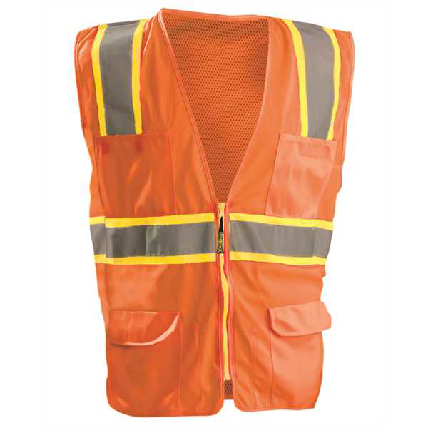 Picture of Men's High Visibility Classic Two-Tone Surveyor Safety Mesh Vest