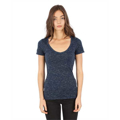 Picture of Ladies' 4.3 oz. Caviar Deep V-Neck T-Shirt