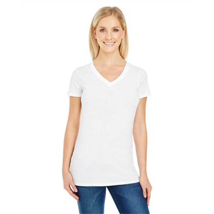 Picture of Ladies' Pigment-Dye Short-Sleeve V-Neck T-Shirt