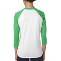 Picture of Unisex Triblend 3/4-Sleeve Raglan