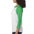 Picture of Unisex Triblend 3/4-Sleeve Raglan