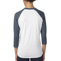 Picture of Unisex Triblend 3/4-Sleeve Raglan