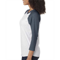 Picture of Unisex Triblend 3/4-Sleeve Raglan