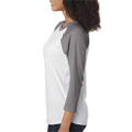 Picture of Unisex Triblend 3/4-Sleeve Raglan
