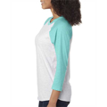 Picture of Unisex Triblend 3/4-Sleeve Raglan
