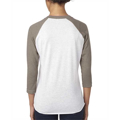 Picture of Unisex Triblend 3/4-Sleeve Raglan