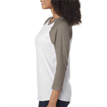 Picture of Unisex Triblend 3/4-Sleeve Raglan