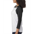 Picture of Unisex Triblend 3/4-Sleeve Raglan