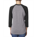 Picture of Unisex Triblend 3/4-Sleeve Raglan