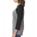 Picture of Unisex Triblend 3/4-Sleeve Raglan