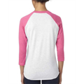 Picture of Unisex Triblend 3/4-Sleeve Raglan