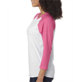 Picture of Unisex Triblend 3/4-Sleeve Raglan