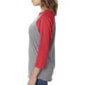 Picture of Unisex Triblend 3/4-Sleeve Raglan