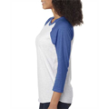 Picture of Unisex Triblend 3/4-Sleeve Raglan