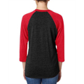 Picture of Unisex Triblend 3/4-Sleeve Raglan