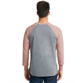 Picture of Unisex Triblend 3/4-Sleeve Raglan