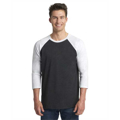 Picture of Unisex Triblend 3/4-Sleeve Raglan