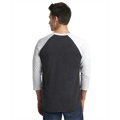 Picture of Unisex Triblend 3/4-Sleeve Raglan