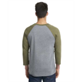 Picture of Unisex Triblend 3/4-Sleeve Raglan