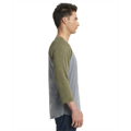 Picture of Unisex Triblend 3/4-Sleeve Raglan