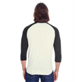 Picture of Unisex Triblend 3/4-Sleeve Raglan