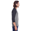 Picture of Unisex Triblend 3/4-Sleeve Raglan