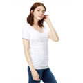 Picture of Ladies' Made in USA Short-Sleeve V-Neck T-Shirt