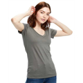 Picture of Ladies' Made in USA Short-Sleeve V-Neck T-Shirt